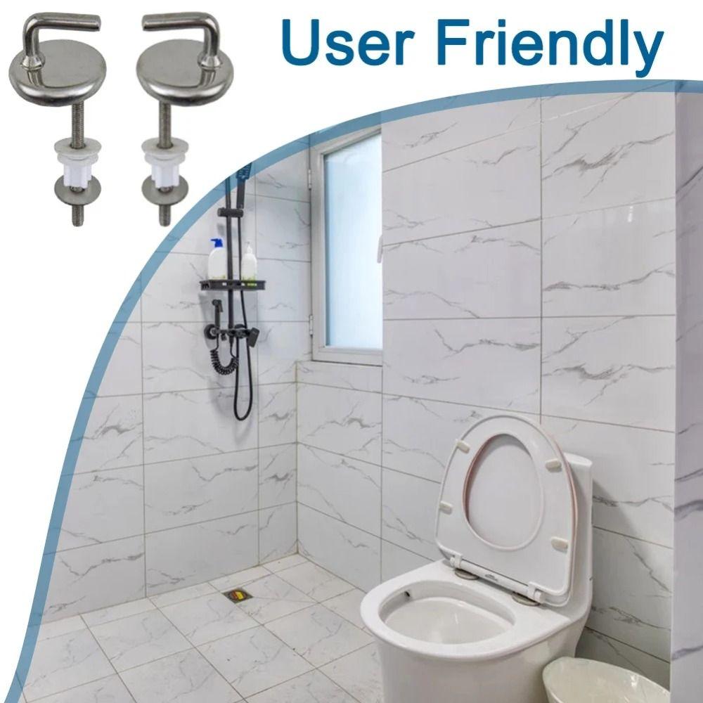 Stainless Steel Toilet Seat Bolts Kit Durable Toilet Cover Connector Toilet Repair