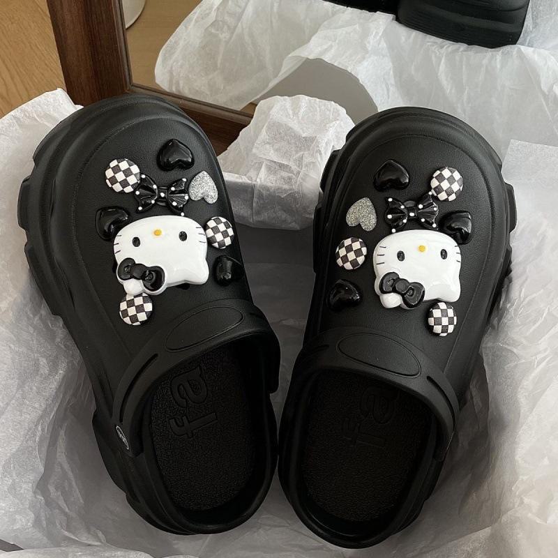 Cross-Border Cute Hat Coal Briquette & Shoe Accessories Set - Matching Shoe Buckle & Flower Set
