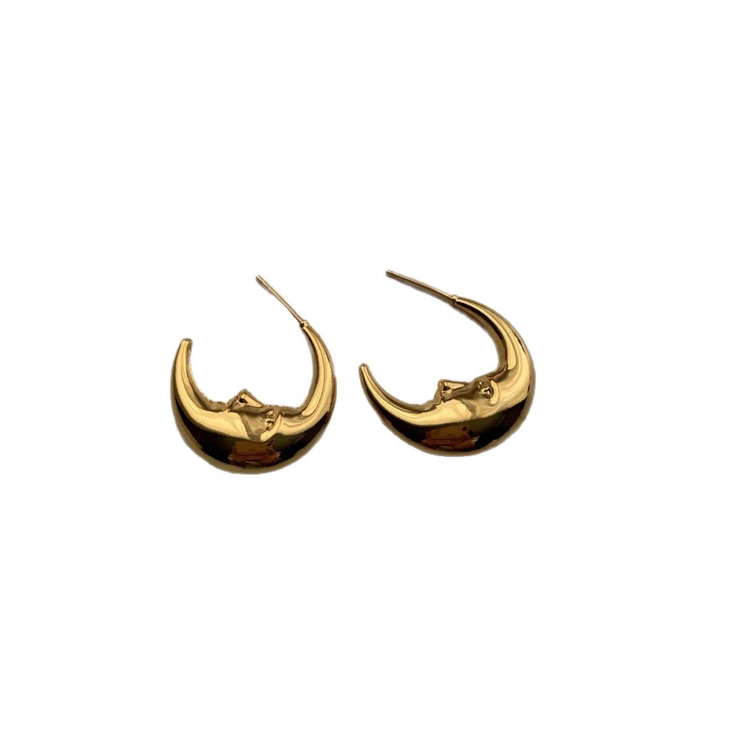 Classic Simple Crescent Romantic Earrings Earrings Light Luxury Gentle Dream Fashion Exquisite Premium Commuter Personality Earrings
