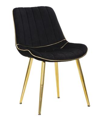 Chair Paris Black Gold Set 2 Pcs Cm 51X59X79