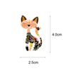 New Arrival Cute Enamel Paint Cat Brooch Unisex Women And Men Pin Animal Design Fashion Jewelry 2 Colors