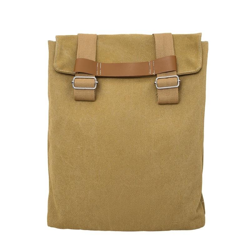 Casual Canvas Backpack Large-capacity Single-shoulder Bag Backpack and Schoolbag