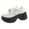 Popular high-end versatile little white shoes heightened thick baseplate shoes women's 2025 new winter leisure sports muffin shoes