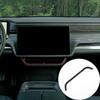 Lcojicep Car Center Vent Frame Trim Compatible with Rivian R1T R1S 2022-2023, ABS Car Interior Center Air Conditioner Lower Trim Accessories (Carbon