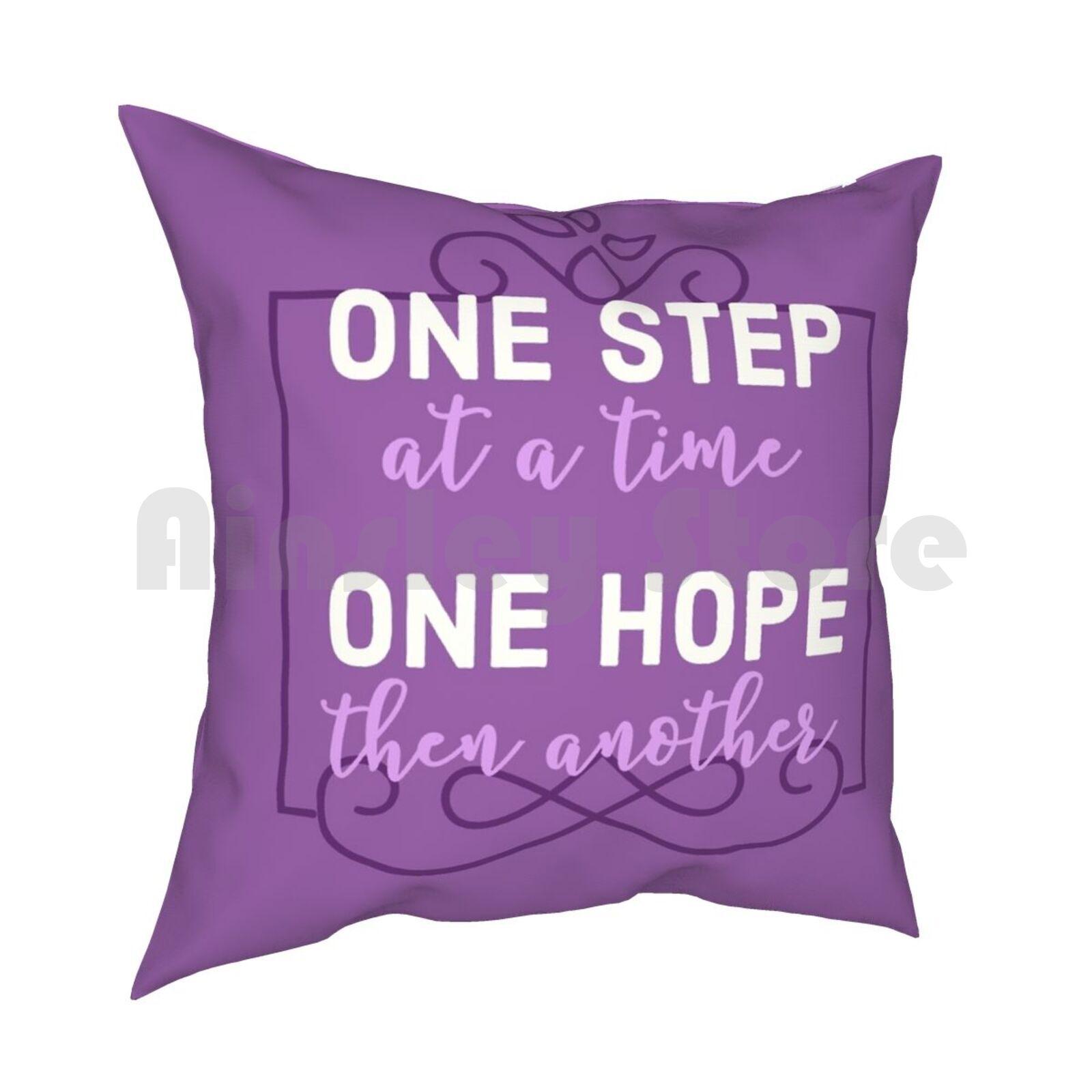 Journey To The Past Pillow Case Printed Home Soft DIY Pillow Cover One Step At A Time One Hope Then Another Anastasia 30cmx30cm