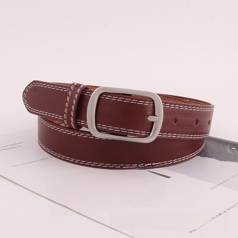 Retro Style Unisex Fashion Leather Belt With Metal Buckle Outdoor Casual Girdle