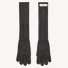 RIDIFI Fingerless Long Wool Gloves (Charcoal)