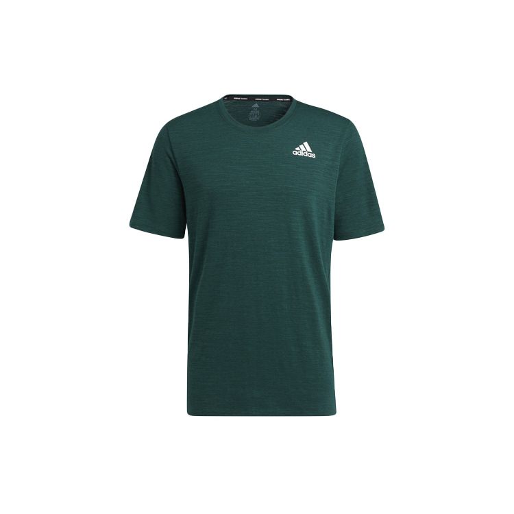 Adidas City Elevated Training Short Sleeve T-Shirt Men Tops Dark-Green H08782 XS