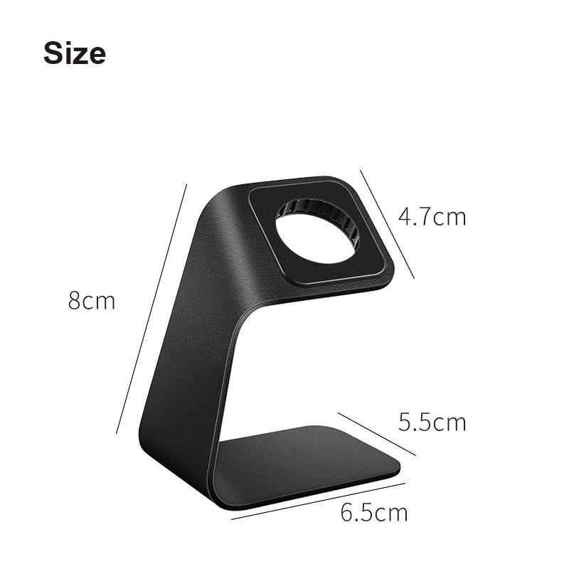 Metal Aluminum Charger Stand Holder for Apple Watch Bracket Charging Cradle Stand for Apple I Watch 1-8 SE Charger Dock Station