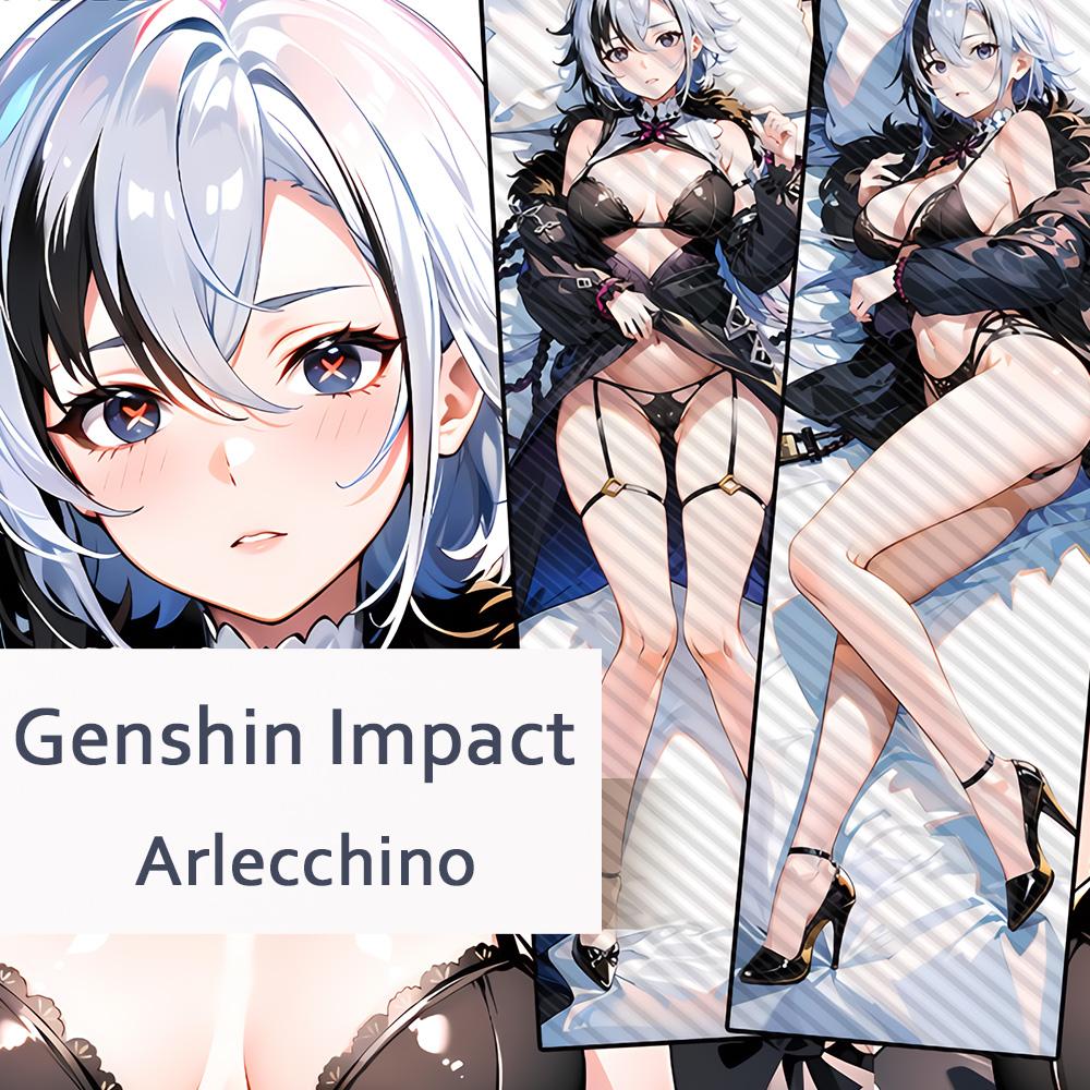 

Genshin Impact Arlecchino Dakimakura 2WAY обнимающая наволочка для тела аниме подушка отаку наволочка рождественские подарки