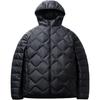 Bequeme Lässige Schlichte Kapuzenjacke Locker Leicht Daunenjacke Herren Oberbekleidung Basic-Schwarz 152447955-4
