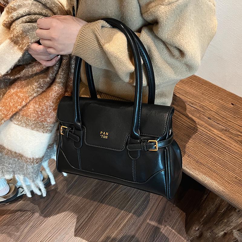 Autumn and Winter High-end Underarm Bag Women's New Retro Fashion Large-capacity Shoulder Bag Tote Bag