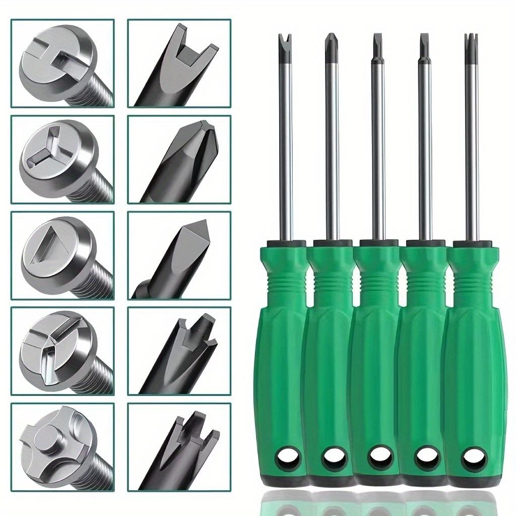 1Pc Special Shaped Triangular Screwdriver - Industrial Grade, Cross-Head Design, Durable Construction