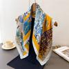 Autumn Limited Printing Imitation Silk Scarf Square Scarf High-End Shawl Versatile Neck Small Square Scarf Headscarf Scarf Women