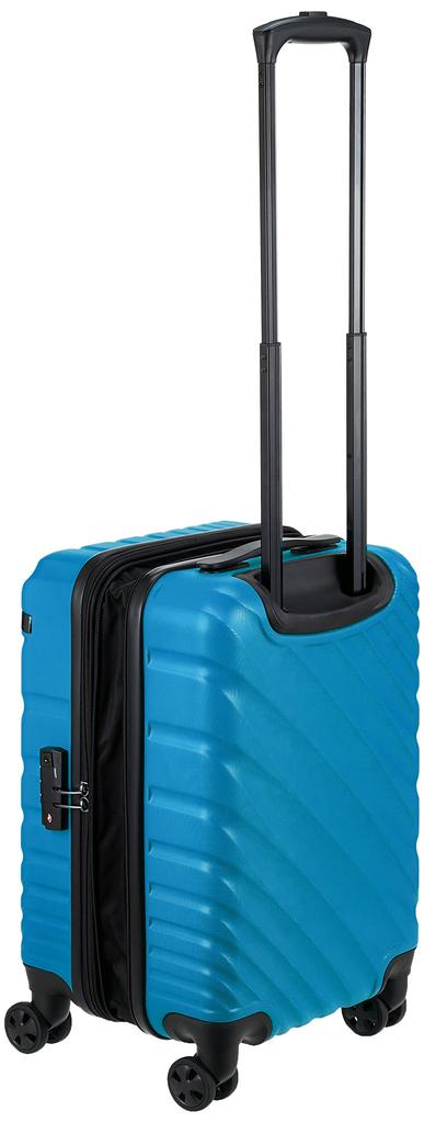 Valisă de design Dubai ovală cu funcție extensibilă posibilă 43L 48 cm Blue [Ace Ace], bagaj de mână 3,1 kg