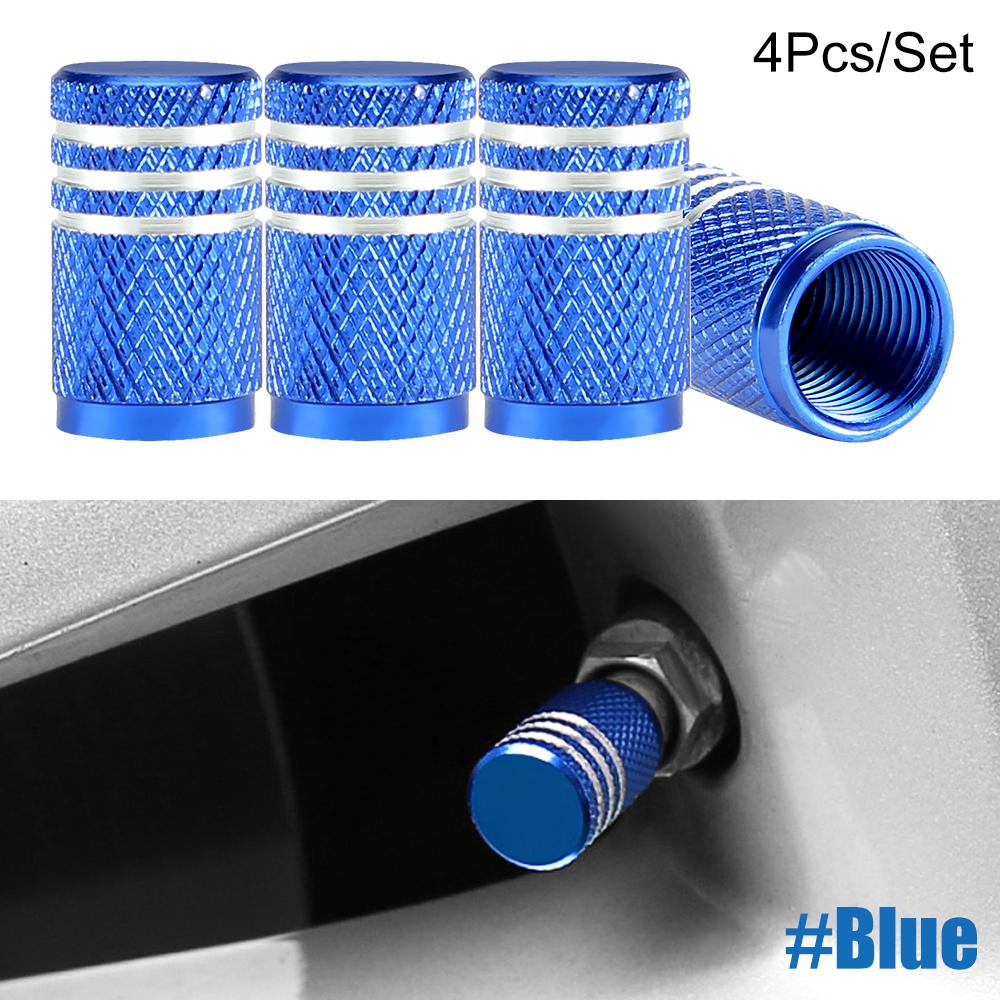 4Pcs/Set Tire Stem Valve Caps Aluminium Car Dustproof Caps Tire Wheel Stem Air Valve Caps  Tapones Para Llantas Accesorios Para
