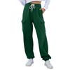 Women's Fashion Sport Solid Color Pocket Casual Sweatpants Pants