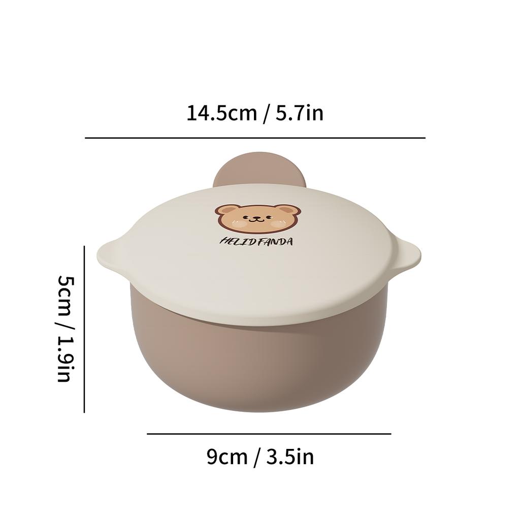 WORTHBUY Kid Dinnerware Set 304 Stainless Steel Child Cutlery Anti Scalding Detachable Bowl Water Cup With Spoon Fork Chopsticks