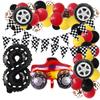 Racing-themed Party Balloon Set for Children's Birthday Party Decorations