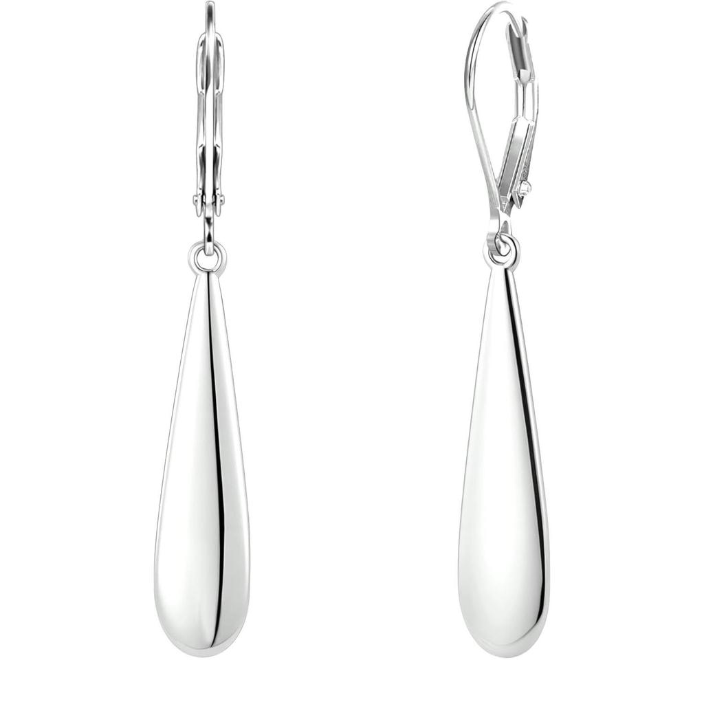 Pair of Long Teardrop Earrings, Women's Stainless Steel Jewelry, Accessories for Daily Wear Party Accessories, Minimalist Jewelry, Elegant Earrings