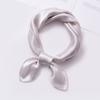 100% Silk Square Scarf  Women Solid Color Small Hangzhou Real Silk Bandana Luxury Neckscarf Pure Silk Satin Head Scarf 53X53CM