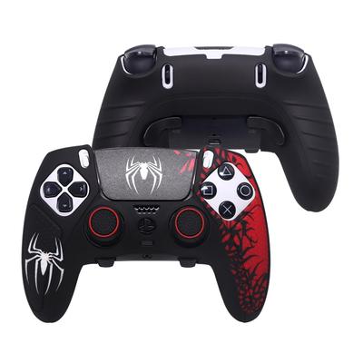 Ivyueen Silikonskal för Playstation 5 PS5 Edge Trådlös Handkontroll Skyddsfodral Touchpad-klistermärke Tumgreppskåpor för DualSense Edge