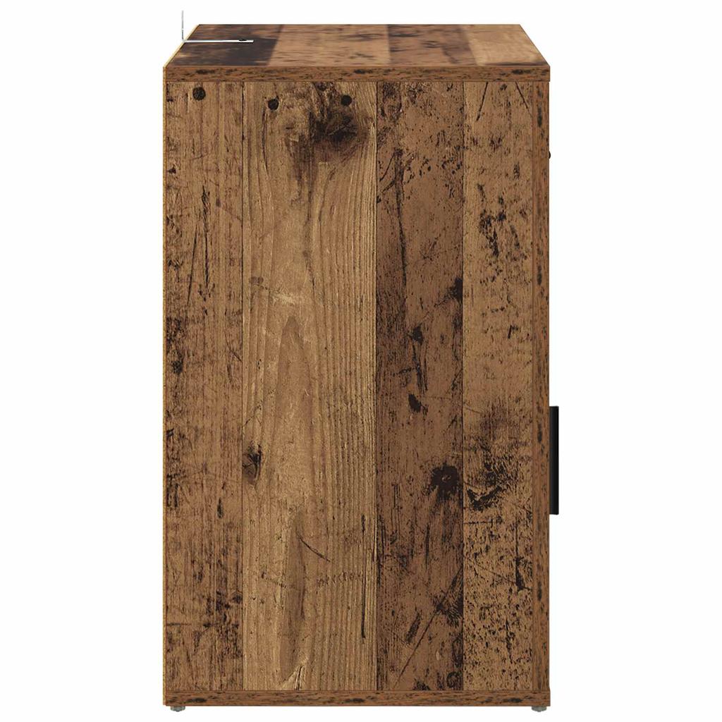 Nightstand with Drawers Rustic Wood Look 35 x 50 x 60 cm Engineered Wood