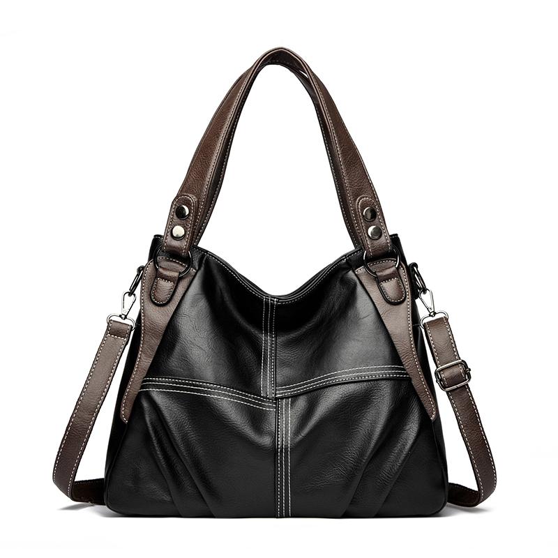 Large Capaci Pu Leather Tote Bag Women's Handbag 2026 New Faionable Crossbody Bag Casual Shoulder Bag