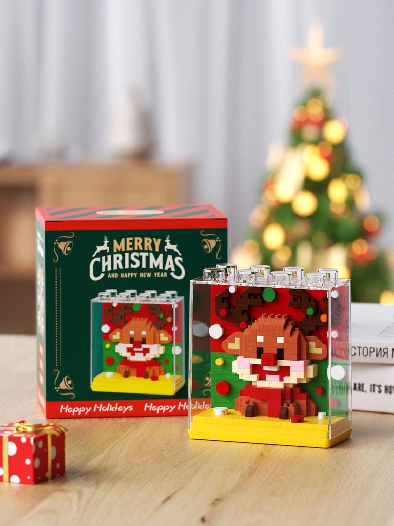 Square Zoo Santa Claus Panda & Tiger Building Blocks - Compatible with Lego, Ideal Gift
