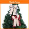 New Christmas Plaid Bow Ornament Double Layered Stylish Christmas Tree Decoration