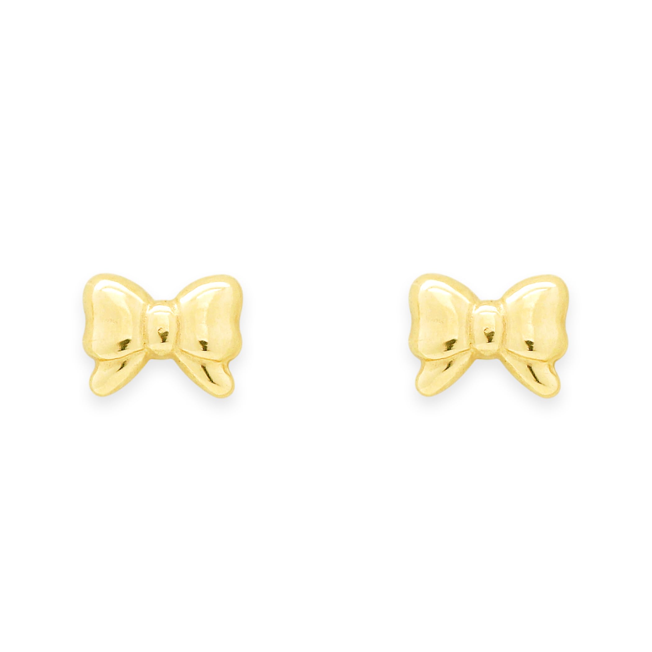 

ESTELLE [Official] Women s K10 Yellow Gold Ribbon Motif Earrings 0202-3254-0019-0000
