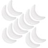 SHINEOFI 10pcs Moon Shaped Foam Christmas Tree Ornaments Unfinished Craft Adornments for Holiday Decor for Projects Arts and Crafts and Festive