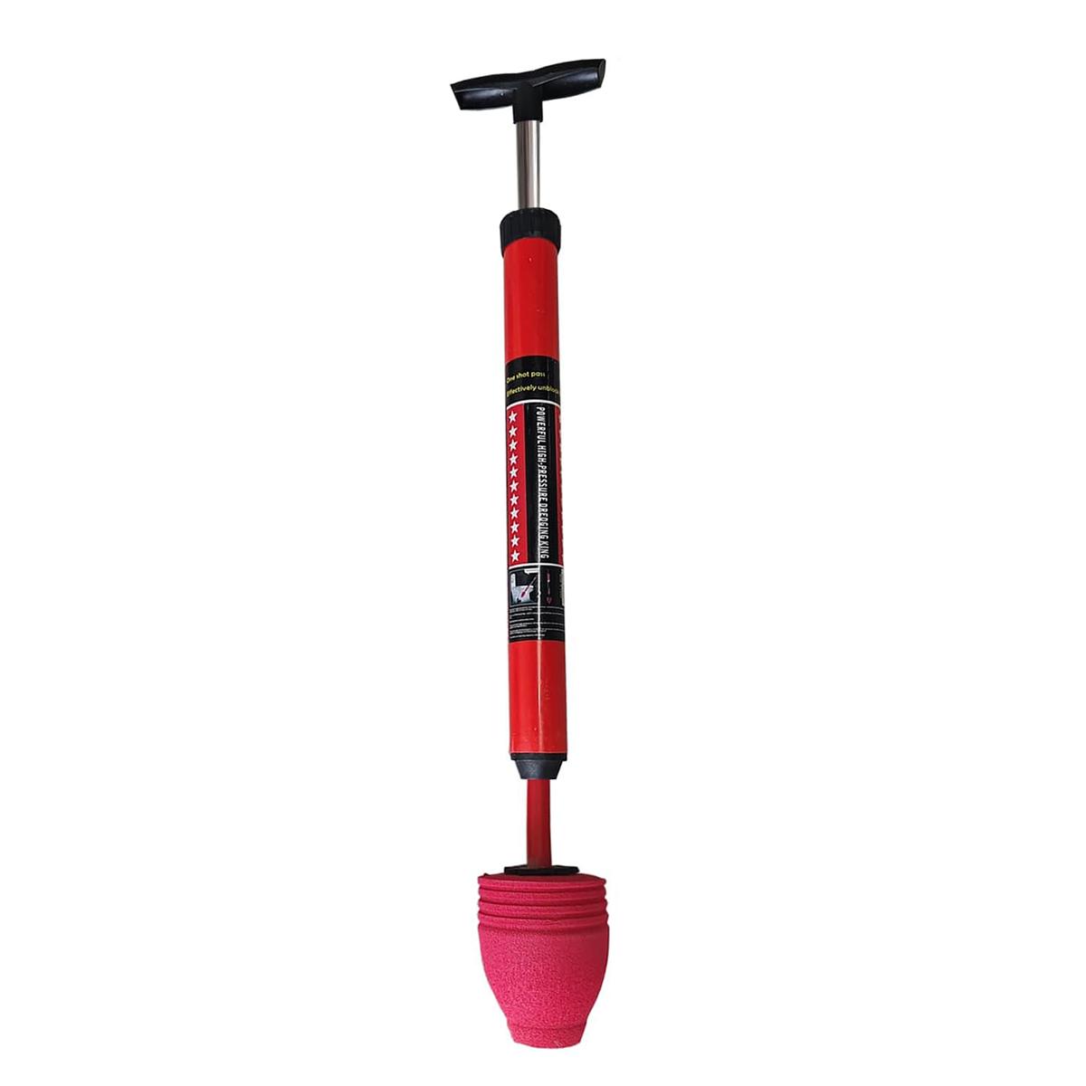 

Toilet Plunger Powerful Pneumatic Drain for Clogged Toilets, Instant Unclogger for Paper & Waste, Safe for P красный