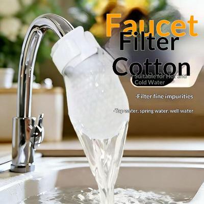 Wasserhahn Wasserhahn Filter Baumwolle Verhindert Spritzen Entfernt Sand Filtert Leitungswasser Für Küchenspüle Einfache DIY-Installationslösung