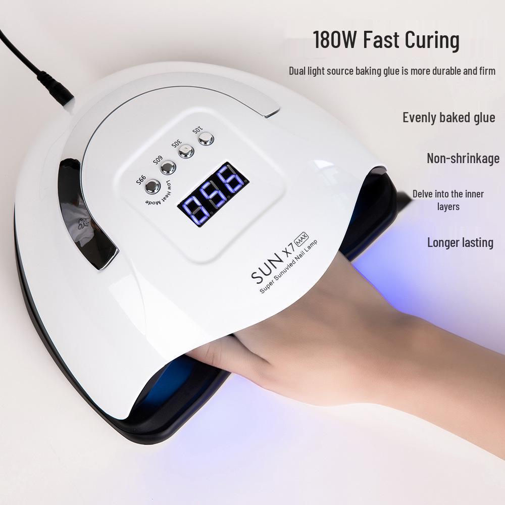 X7Max Nail Lamp: Four-Speed Automatic Induction Gel Polish Curing Light