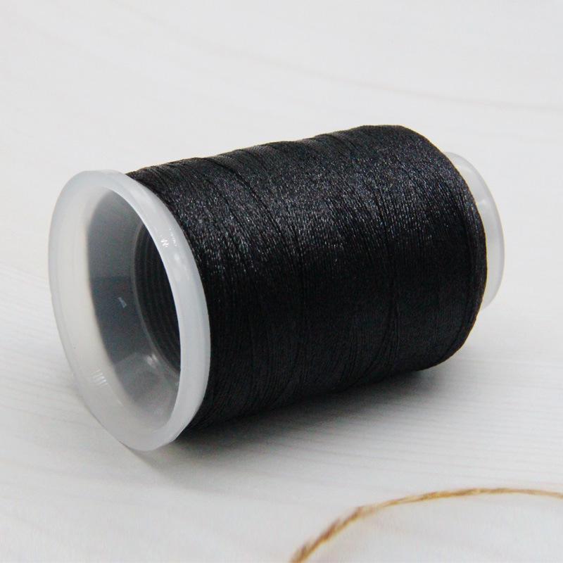 Vibrant Ice Silk Tassel Thread: 51 Colors for DIY Bracelets  Necklaces 3-strand ice silk thread approx. 300m