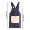 Kitchen Apron SWaterproof Leeveless Cross Back Restaurant Uniform with Removable Hand Towel Anti-fouling Cooking Baking Bibs