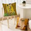 Art Gustav Klimt The Kiss cushion cover For Bedroom Car Coffee Shop Room Soft and Living Room Sofa Decorative Pillow Cover Case