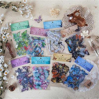 Butterfly Wing Material Stickers Sticker Pack PET DIY Butterfly Hand Tent Stickers