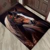 Elegant Horse Portrait Rug for Elegant Living Spaces,Realistic Equine Art Carpet, Classic Home Decor Items Skid resistant carpet