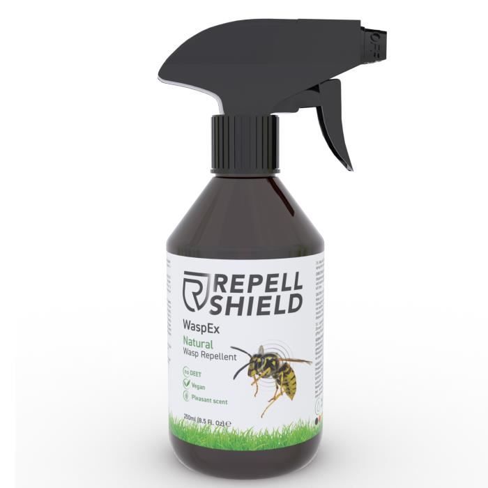 RepellShield Spray Anti Guêpe Naturel - Protection Intérieur &amp; Extérieur, 250 ml