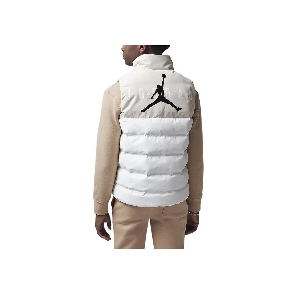 Jordan Logo Versatile Three-Proof Down Vest Kids Vests Off-White HQ8120-133