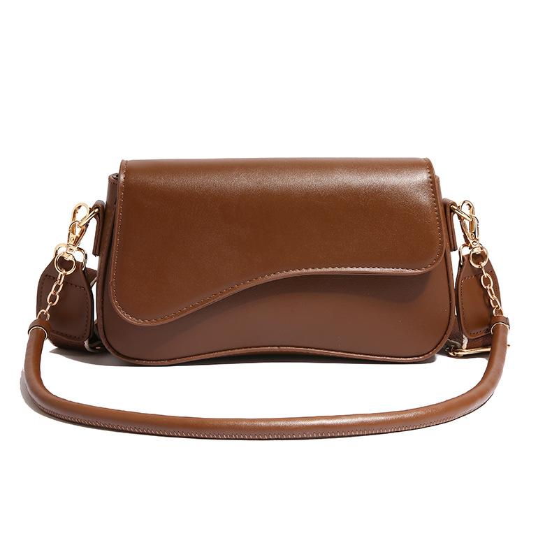 Small-scale Texture Single-shoulder Underarm Bag, Retro Single-shoulder Crossbody Saddle Bag