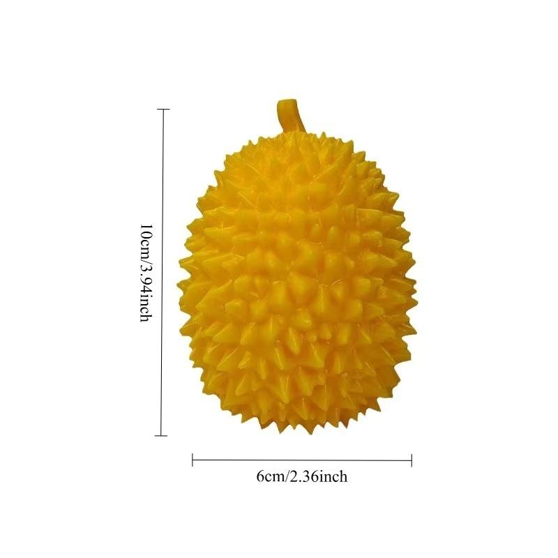 Cute Simulation Durian Squishy Toy, Multi Color Prickly Fruit Slow Rebound Stretchable Squeeze Fidget Toy, Soft High Elastic Str