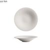Pure White Relief Texture Ceramic Salad Bowl Restaurant Pasta Dessert Bowl Thick Soup Bowl Molecular Food Creative Tableware