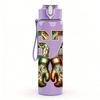 1PC Ornate Number Sixty Seven Art 750ml Color Plastic Water Bottle Leakproof Flip Straw Lid For Sports Office Home Use