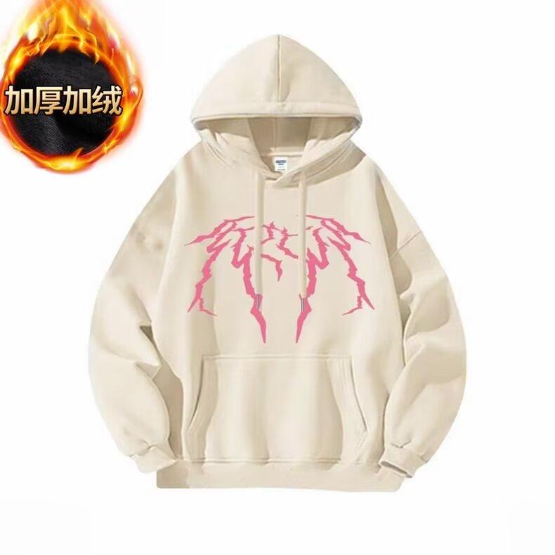 Retro-Pullover im Hong Kong-Stil für Herren, Frühling und Herbst, Kapuzenpullover für Herren, amerikanischer schwerer High Street-Ins-Mode-Marken-Baggy-Mantel