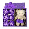 Romantic Life Bear Flower Doll Valentine Rose Artificial Soap Day Gift 6Pcs Partyation