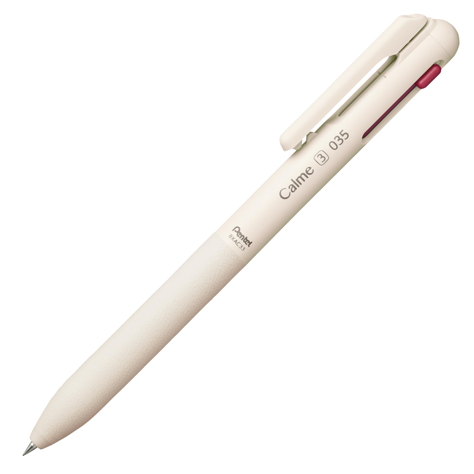 

Pentel ballpoint pen Calme Beige BXAC33H 3-color 0.35mm