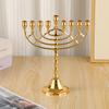 European Alloy Candle Holder Craftwork Romantic Candlelight Dinner Nine-Headed Candle Stand for Banquet Hotel Decor